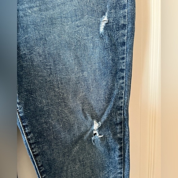 Banana Republic Medium Wash Distressed Skinny Jeans Women’s Size 8 - Picture 8 of 16